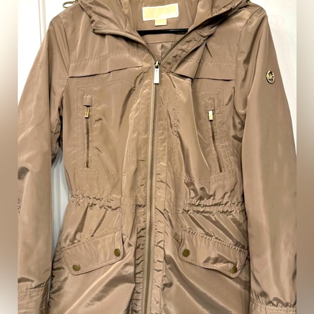 Michael Kors Tan Rain Jacket